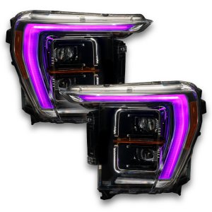 Ford F-150 Headlight DRL Upgrade Kit - ORACLE Lighting - ColorSHIFT RGB+W with 2.0 Controller - `21-`22